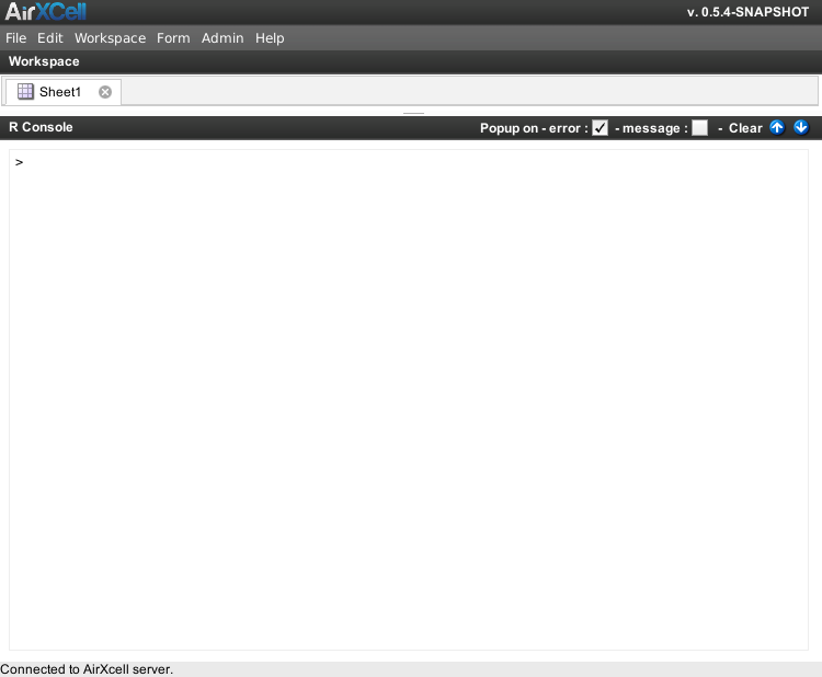 Console in fullscreen