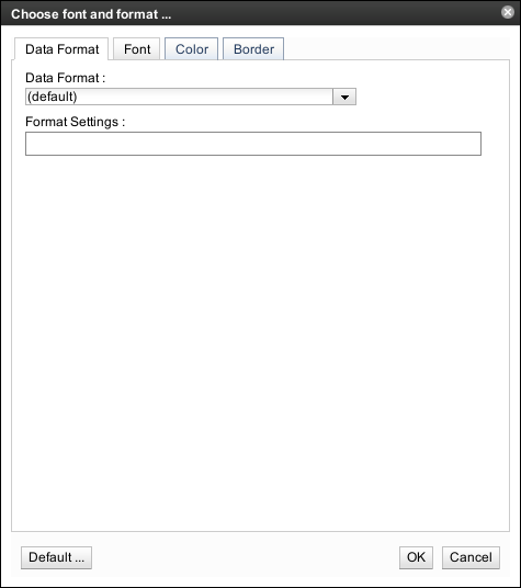 Choose Data Format