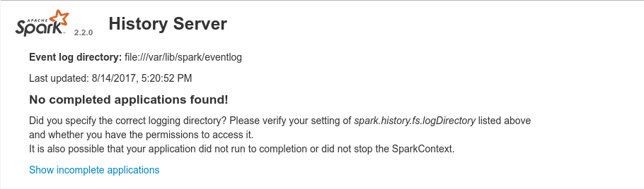 Spark History Server